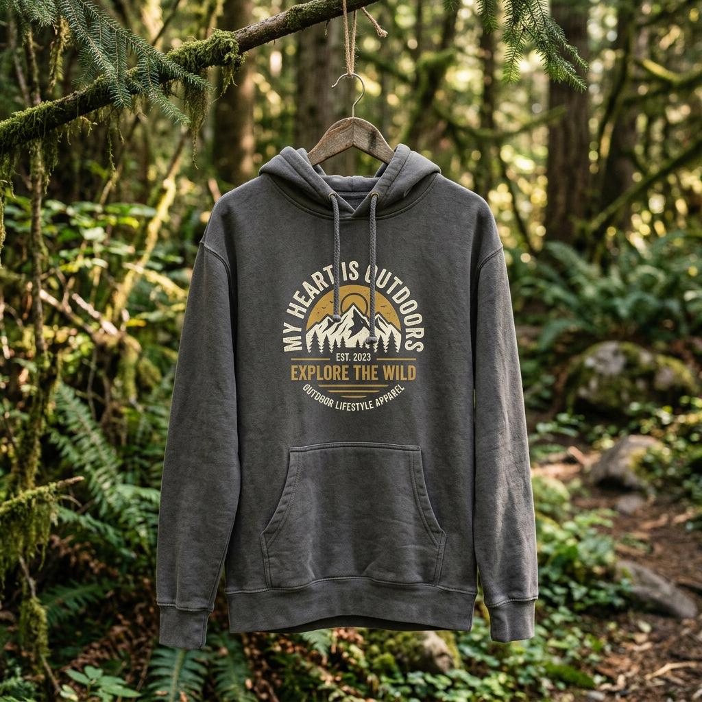 My Heart Is Outdoors Unisex Hoodie